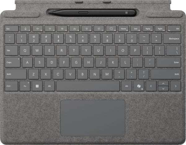 Microsoft - Surface Slim Pen (2. Generation) und Pro Tastatur für Pro 13" (11. Generation), Pro 9 und Pro 8 - Platinum
